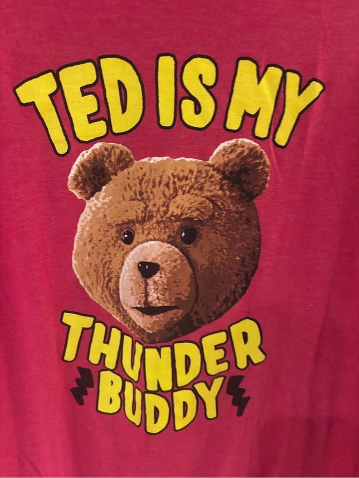 Ted Movie Thunder Buddy Graphic T-Shirt Red Size L - photo 2