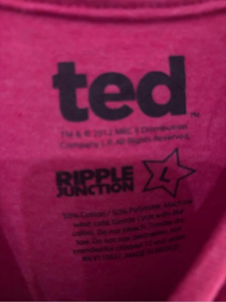 Ted Movie Thunder Buddy Graphic T-Shirt Red Size L - photo 3