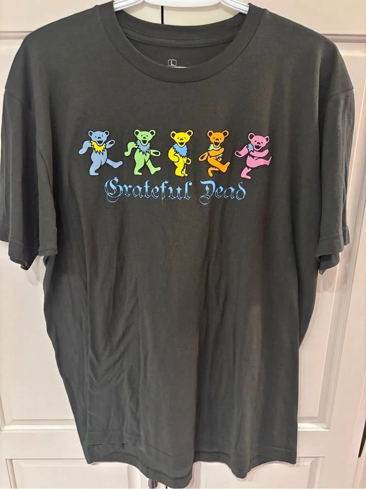 Grateful Dead 2020 Dancing Bears Black Band T-Shirt Size L