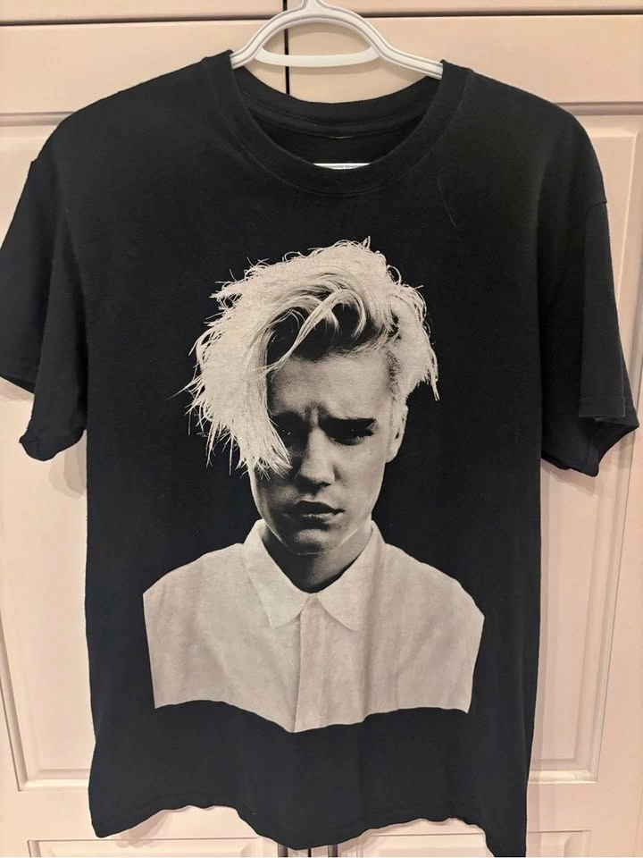 Justin Bieber Purpose Tour 2016 Concert T-Shirt Black Size M