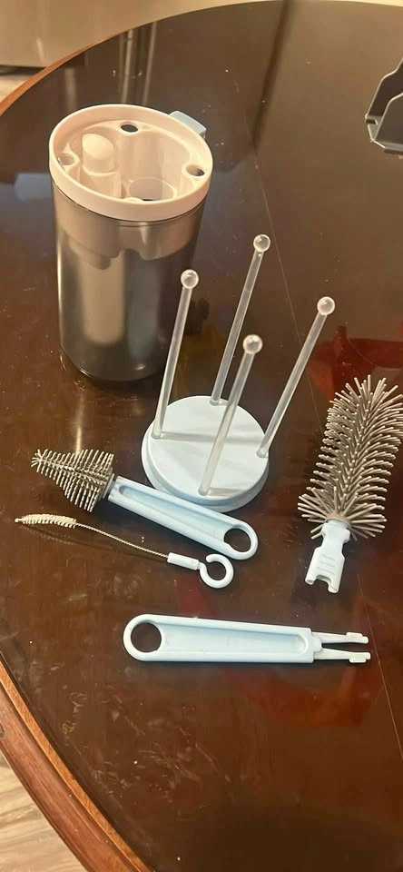 Baby Bottle Cleaning Brush Set with Drying Rack