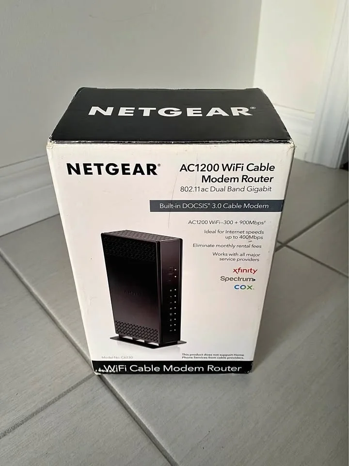 NETGEAR AC1200 WiFi Cable Modem Router