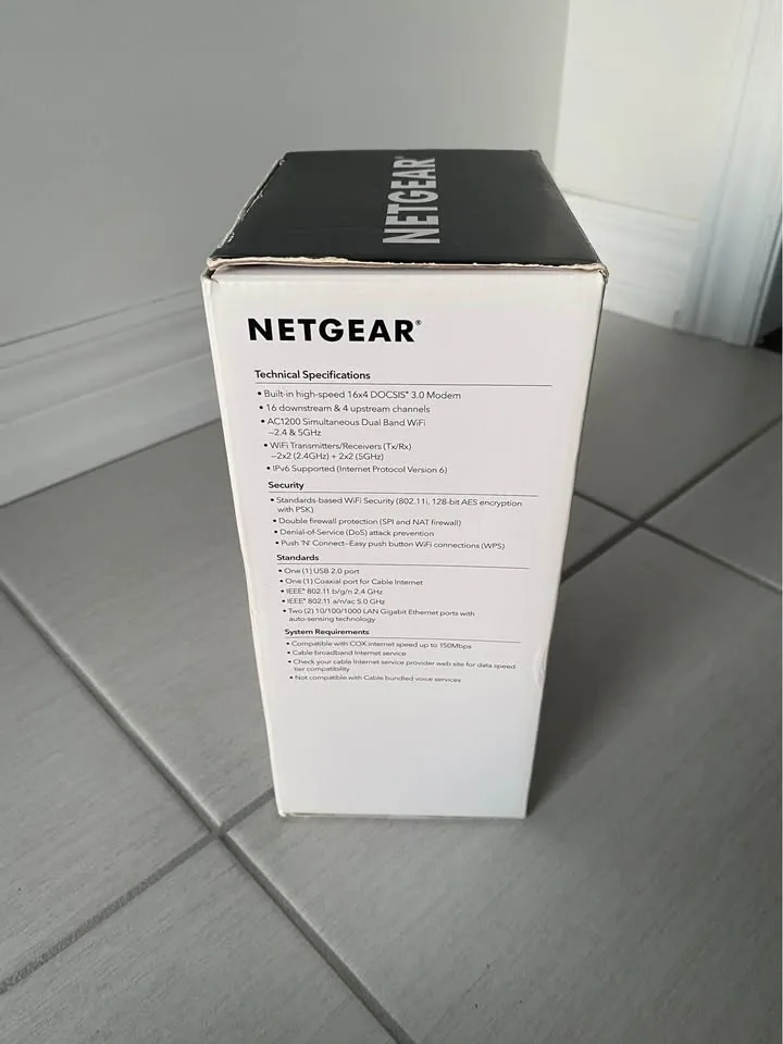 NETGEAR AC1200 WiFi Cable Modem Router - photo 3