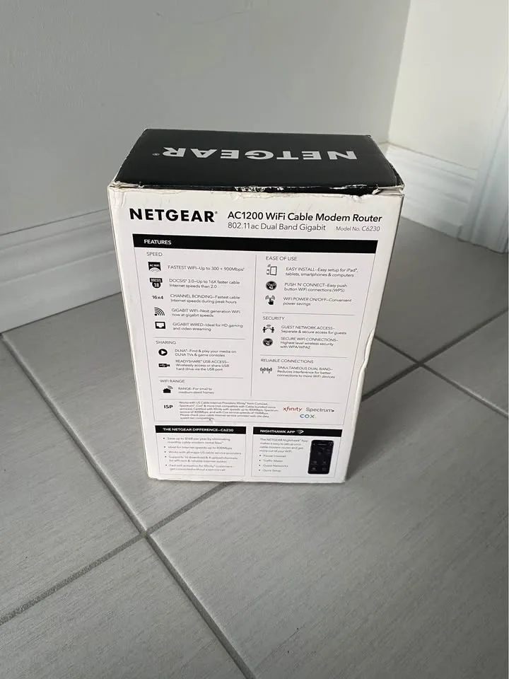 NETGEAR AC1200 WiFi Cable Modem Router - photo 4