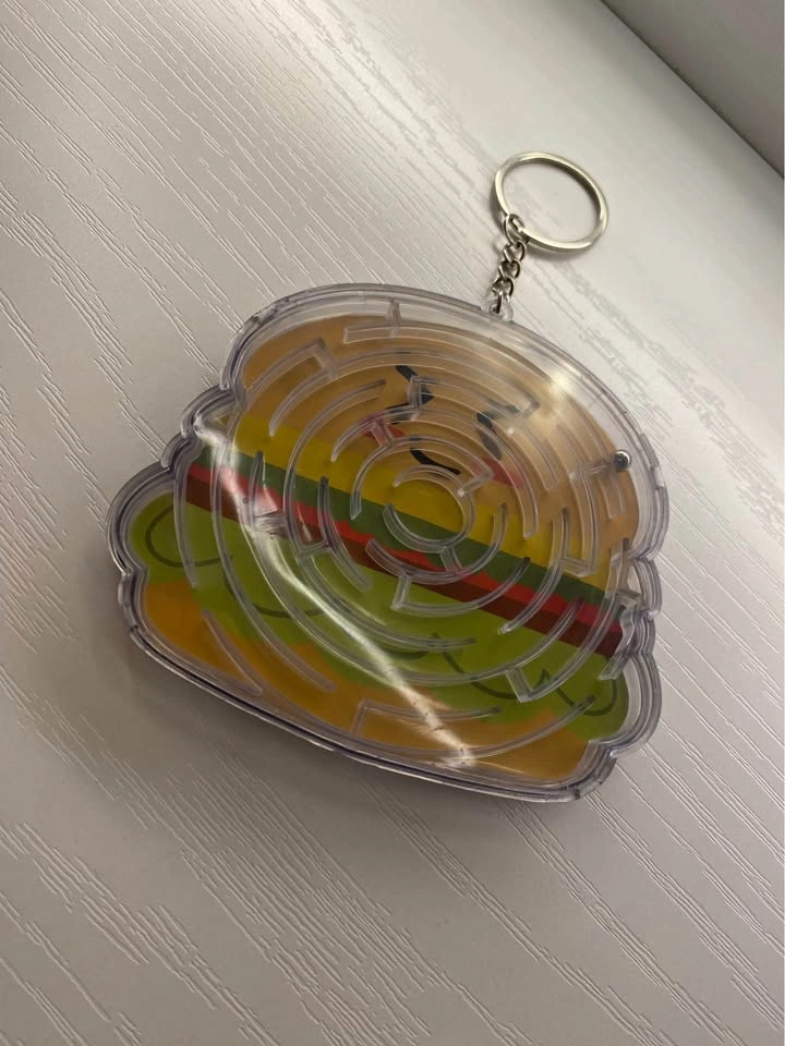 Purple Bunny and Hamburger Maze Keychains - photo 2