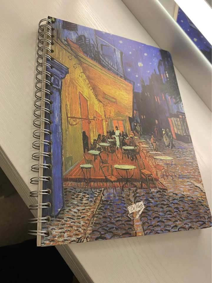 Da Vinci Cafe Terrace at Night Spiral Sketchbook - photo 2