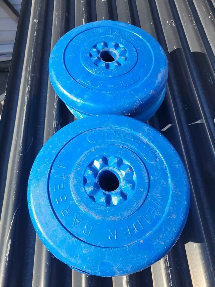 Weider barbell/dumbell plates. 4 x 10 lbs (4.5kg) - photo 2