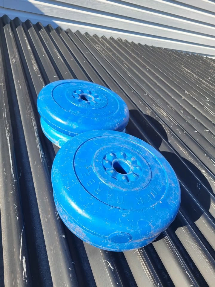 Weider barbell/dumbell plates. 4 x 10 lbs (4.5kg) - photo 3
