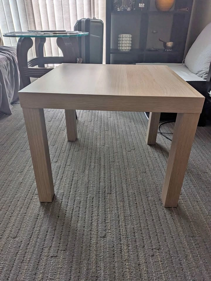 Light Wood Square Side / End Table
