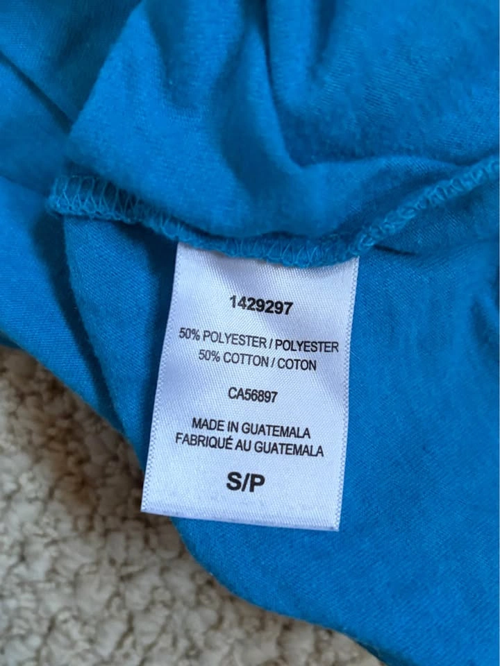 Lucky Brand Teal Blue Graphic Short Sleeve Tee S - photo 3