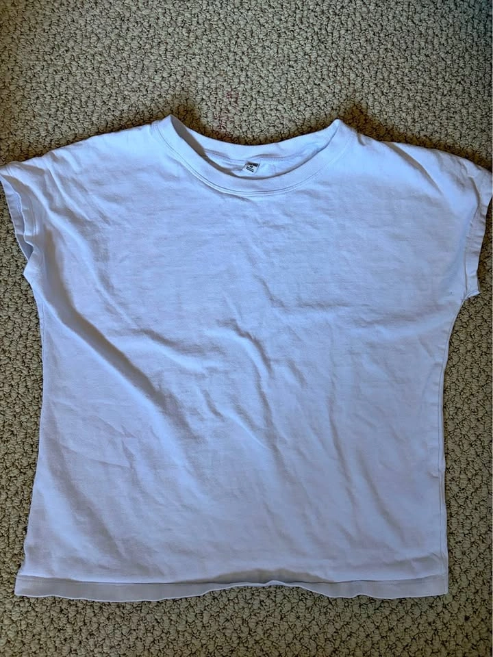Uniqlo White Cotton T‑Shirt XS