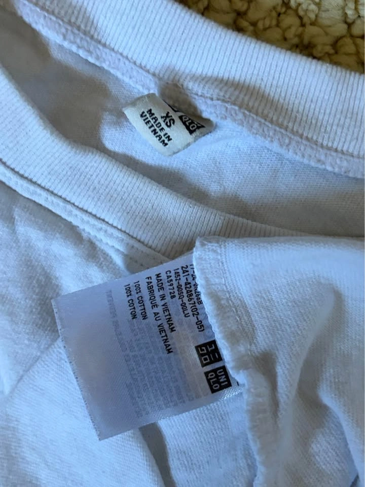 Uniqlo White Cotton T‑Shirt XS - photo 2