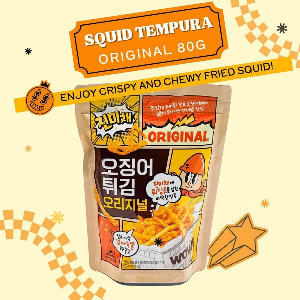 Korean Squid Tempura Snack – Original 80g 🦑 | Brand New - photo 2
