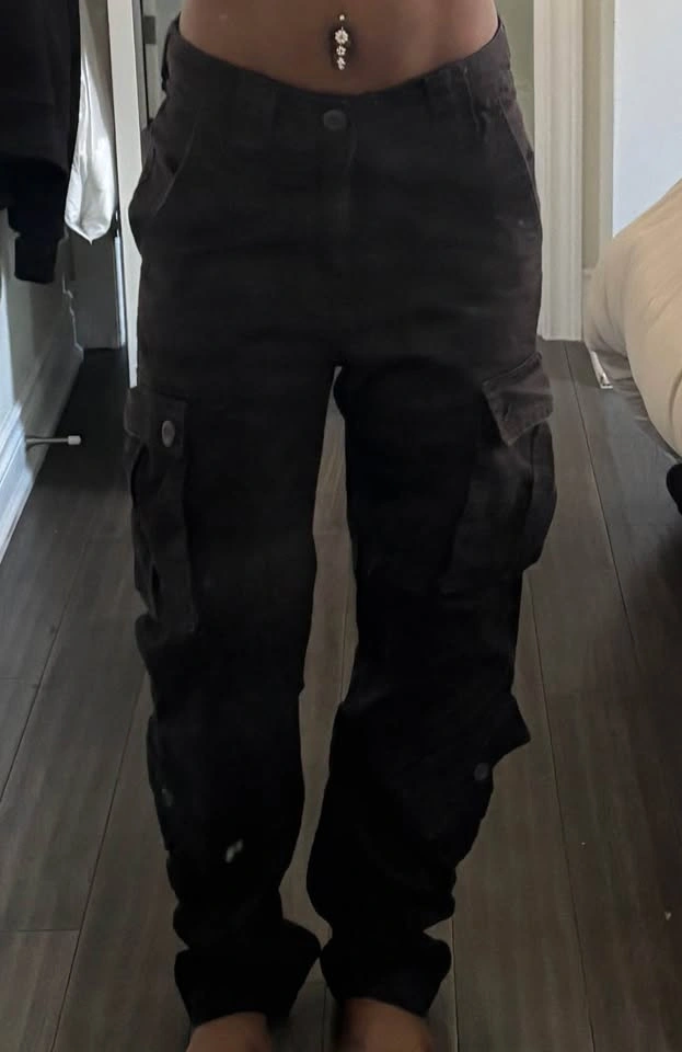 Women’s Black Cargo Pants - photo 2