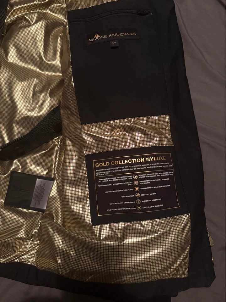 Moose knuckle jacket Gold edition men’s 100% authentic - photo 3