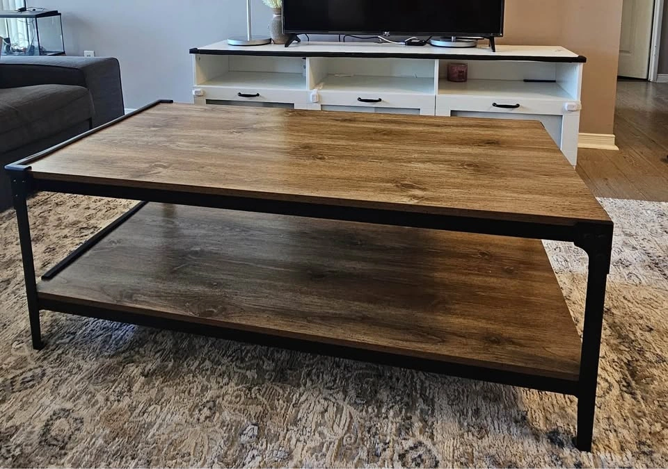 Industrial Coffee Table and 2 End Tables Set - Moving Sale - photo 4