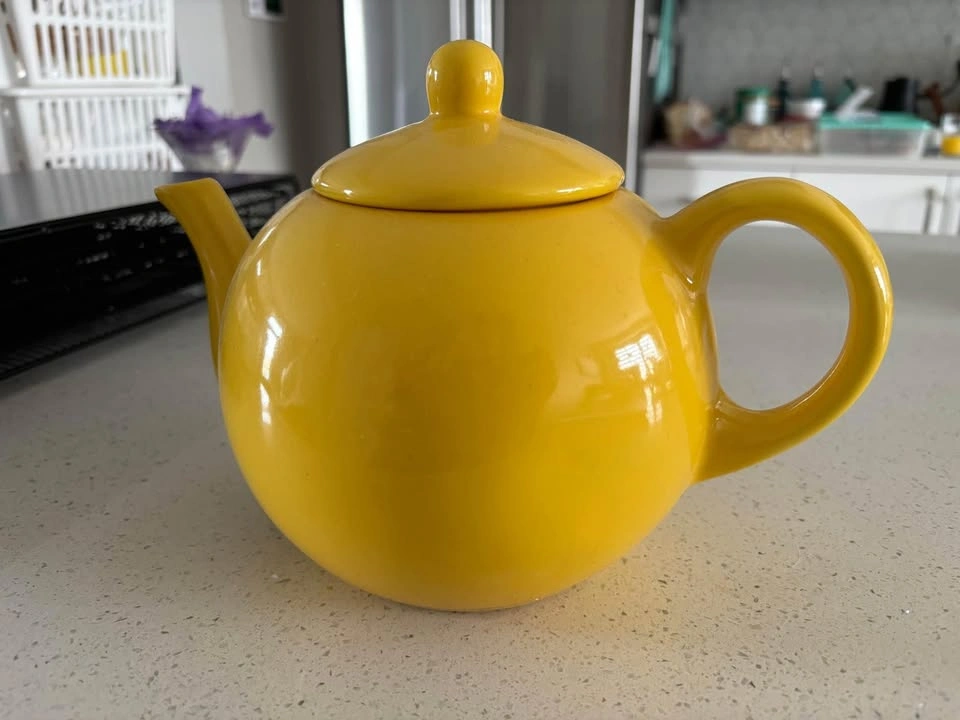 Yellow teapot