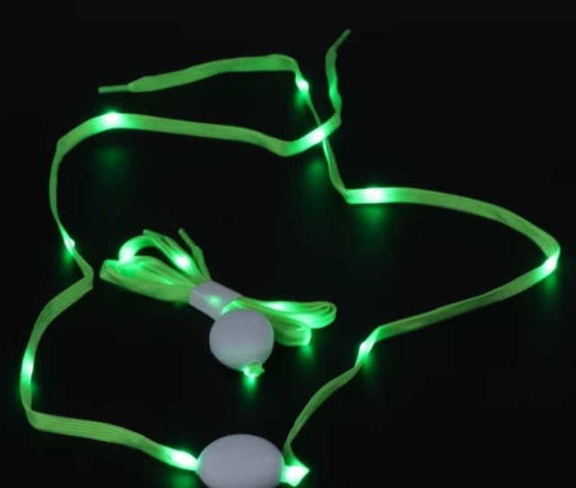 2 Pairs of LED Shoe laces Lights Up Flashing Lights - photo 2