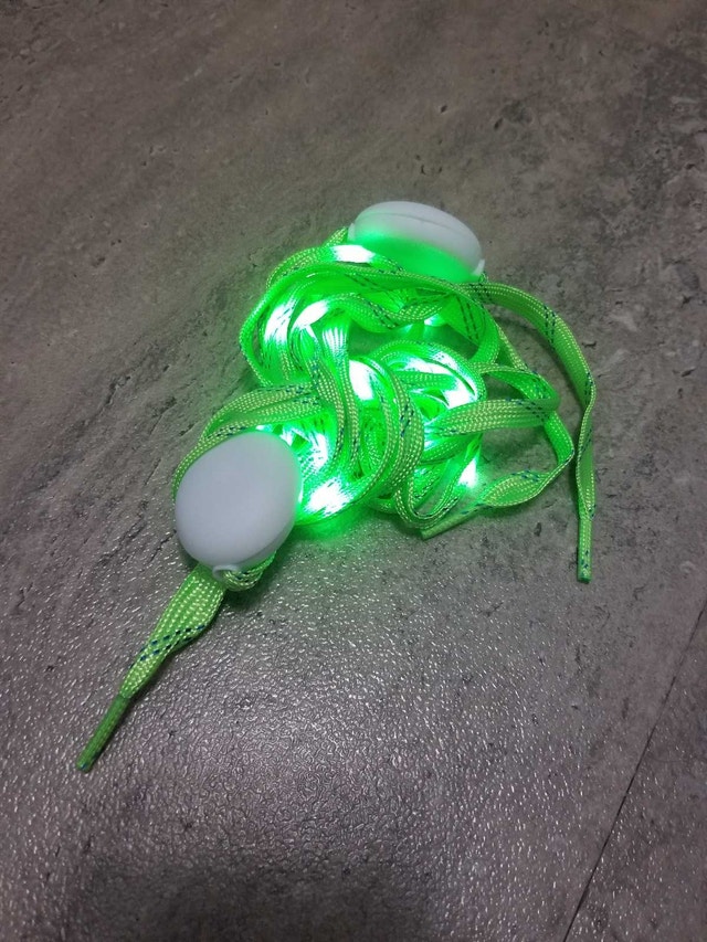 2 Pairs of LED Shoe laces Lights Up Flashing Lights - photo 4
