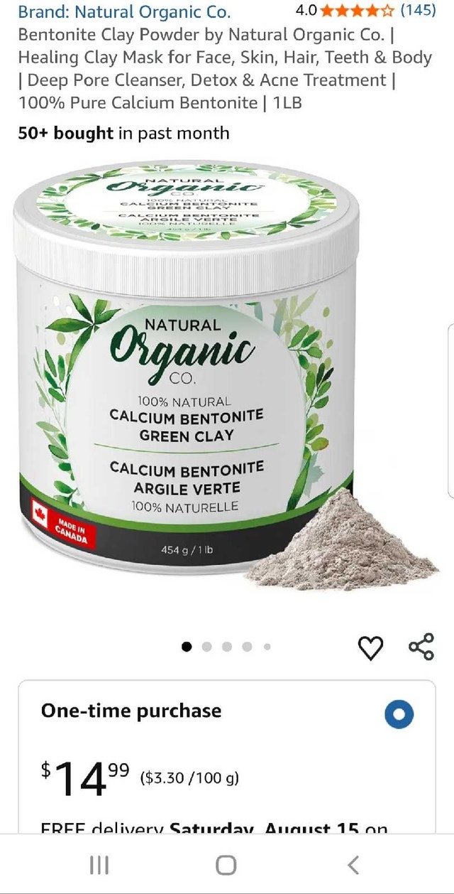 Bentonite Clay Powder Healing Clay Mask