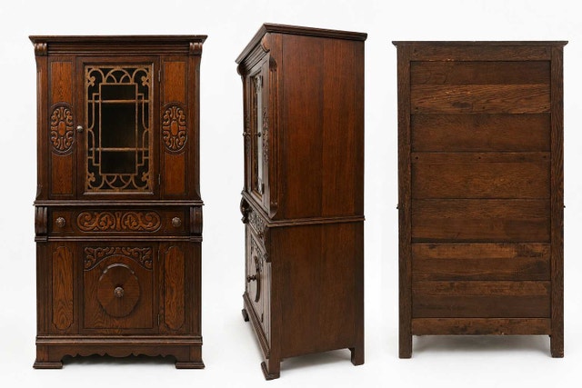 Vintage Jacobean Style Display Cabinet - $250 OBO - photo 2