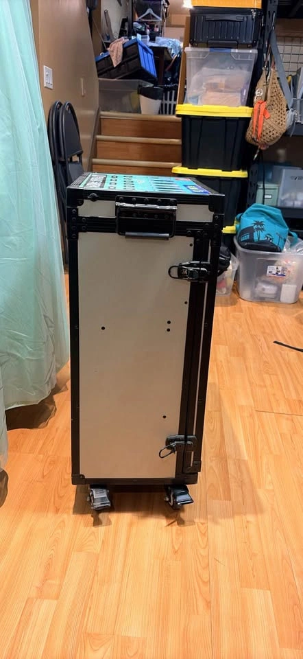 Rolling Makeup/ Tool/ Working Station with Fold-Out Table - photo 2