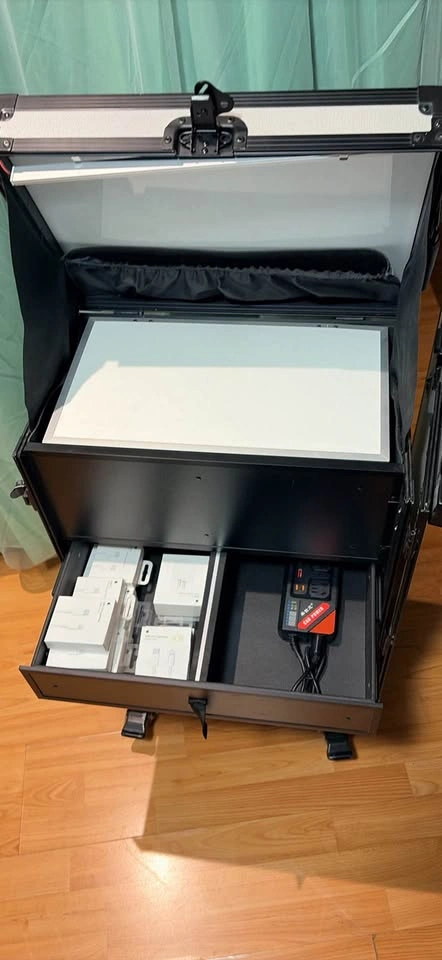 Rolling Makeup/ Tool/ Working Station with Fold-Out Table - photo 5