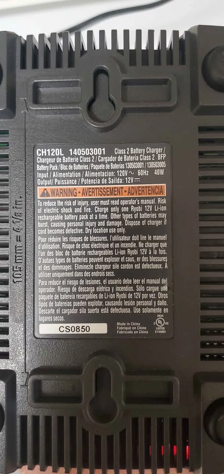 Ryobi CH120L 12V Lithium-Ion Battery Charger - photo 2