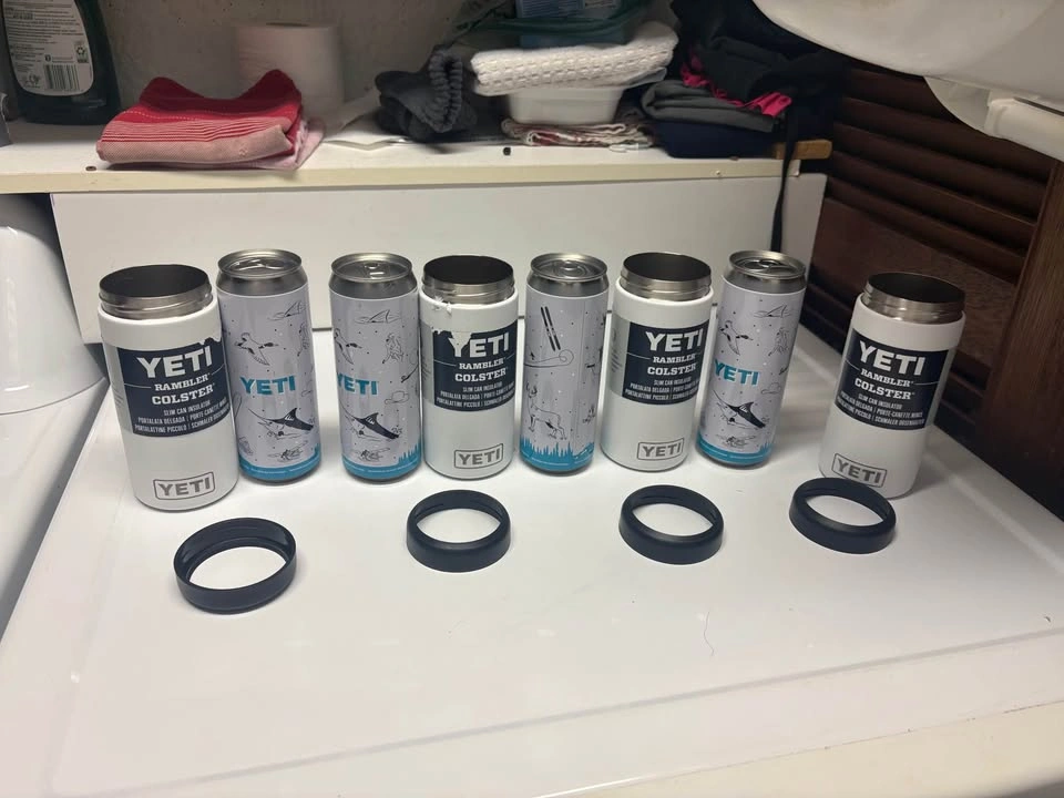 Set of 4 NEW YETI Rambler Colster Slim Can Insulators - photo 4