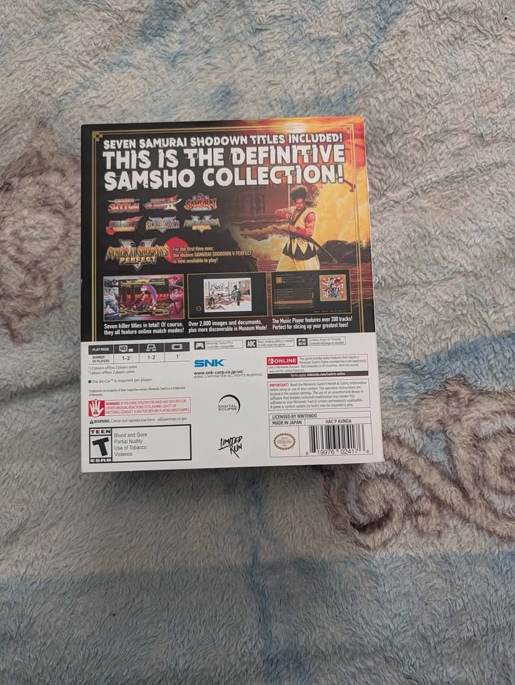 NINTENDO SWITCH SAMURAI SHOWDOWN RARE - photo 2