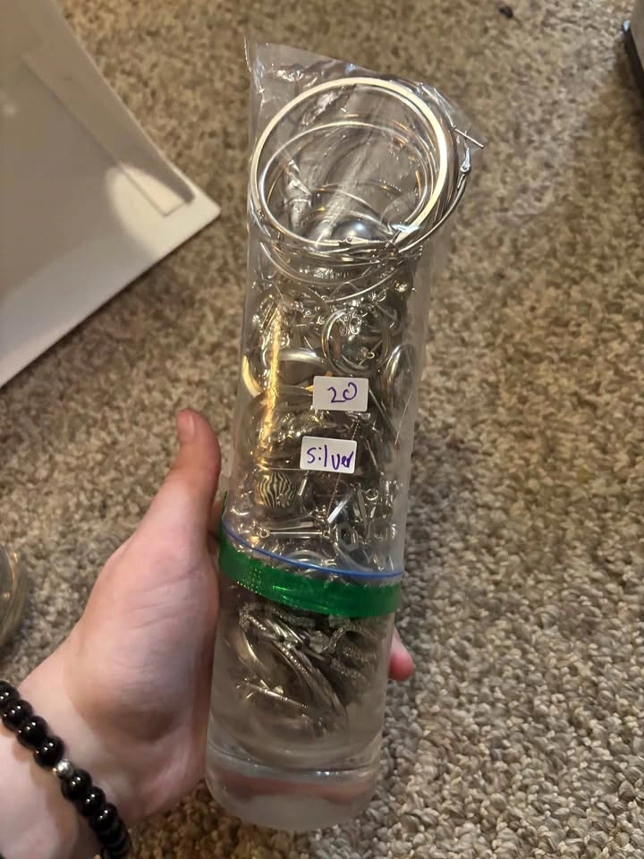 Bulk Lot of Silver-Toned Jewelry