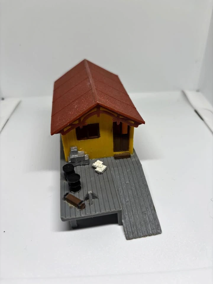 Model Train Freight Station Building