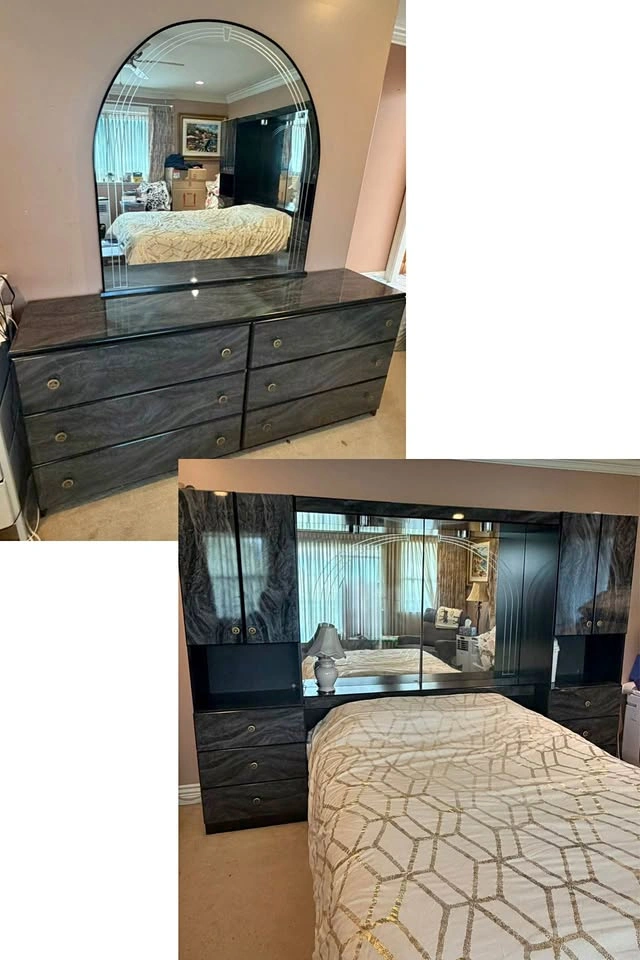 Queen Bedroom Set - Storage Bed + Dresser