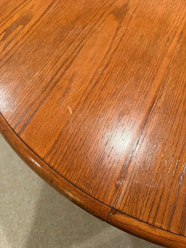 Solid Wood Extendable Pedestal Dining Table + Glass Top - photo 5