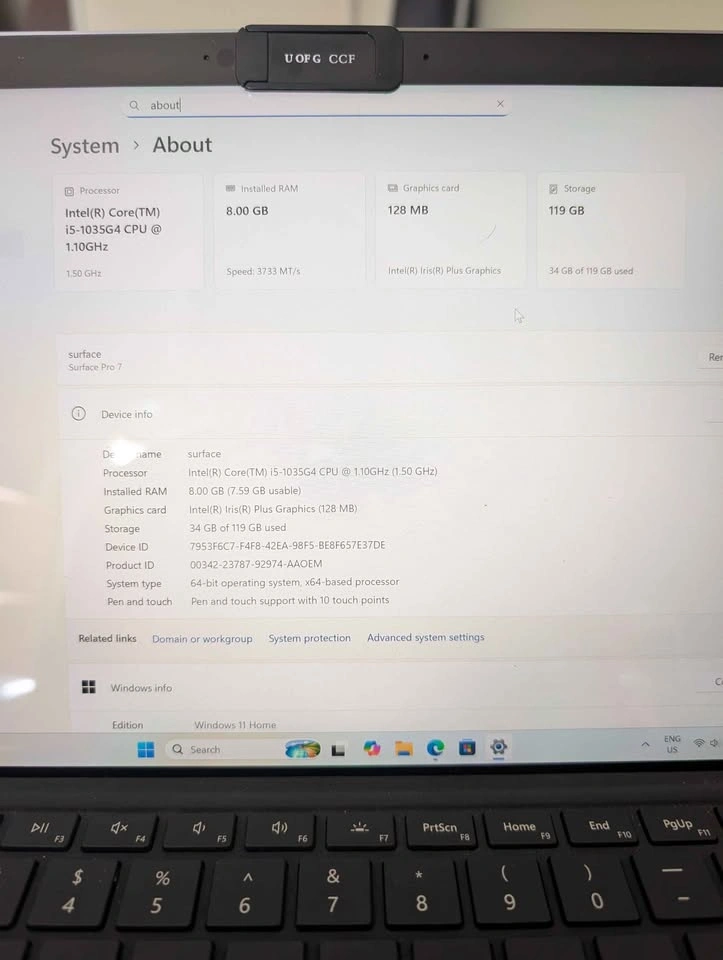 Microsoft Surface Pro 7 (Intel i5, 8GB RAM) - photo 3