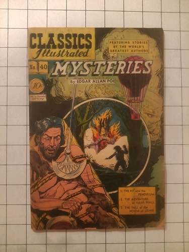 Classics Illustrated 1st edition - #40 - Mysteries by Edgar Alla