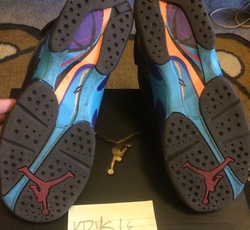 Air Jordan 8 Retro Aqua GS Size 7 VNDS OG All - photo 2