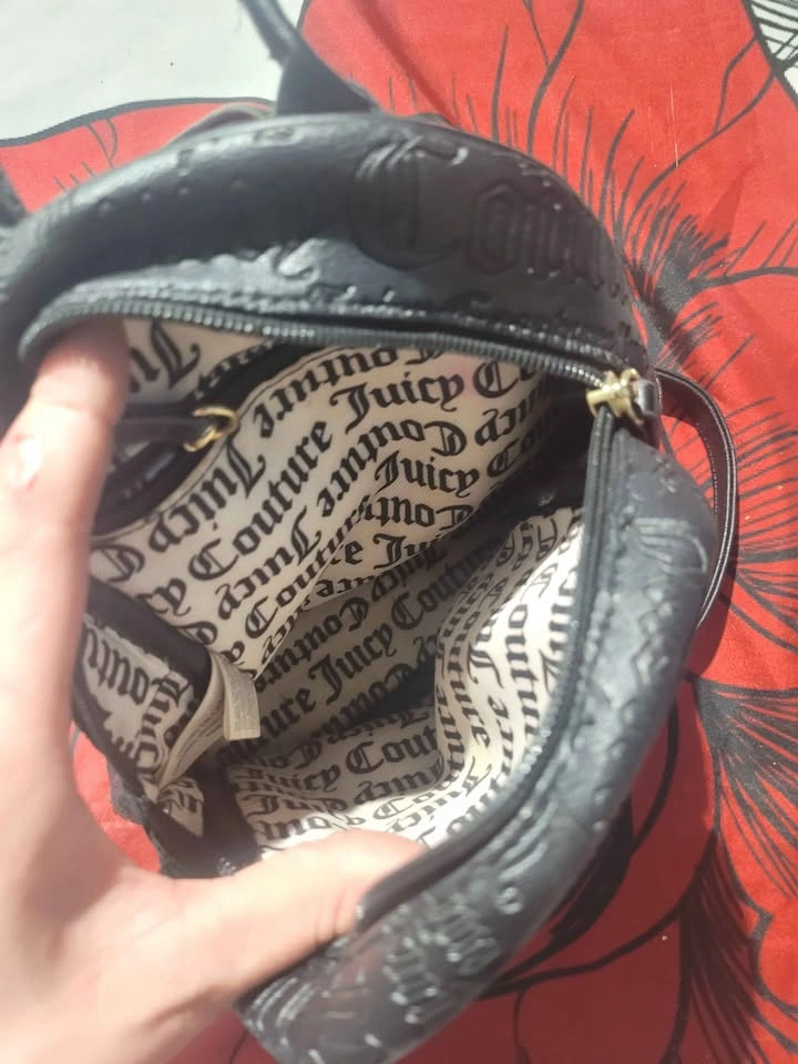 Juicy Couture Black Embossed Mini Backpack - photo 2