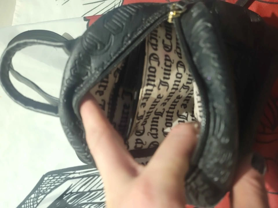 Juicy Couture Black Embossed Mini Backpack - photo 3