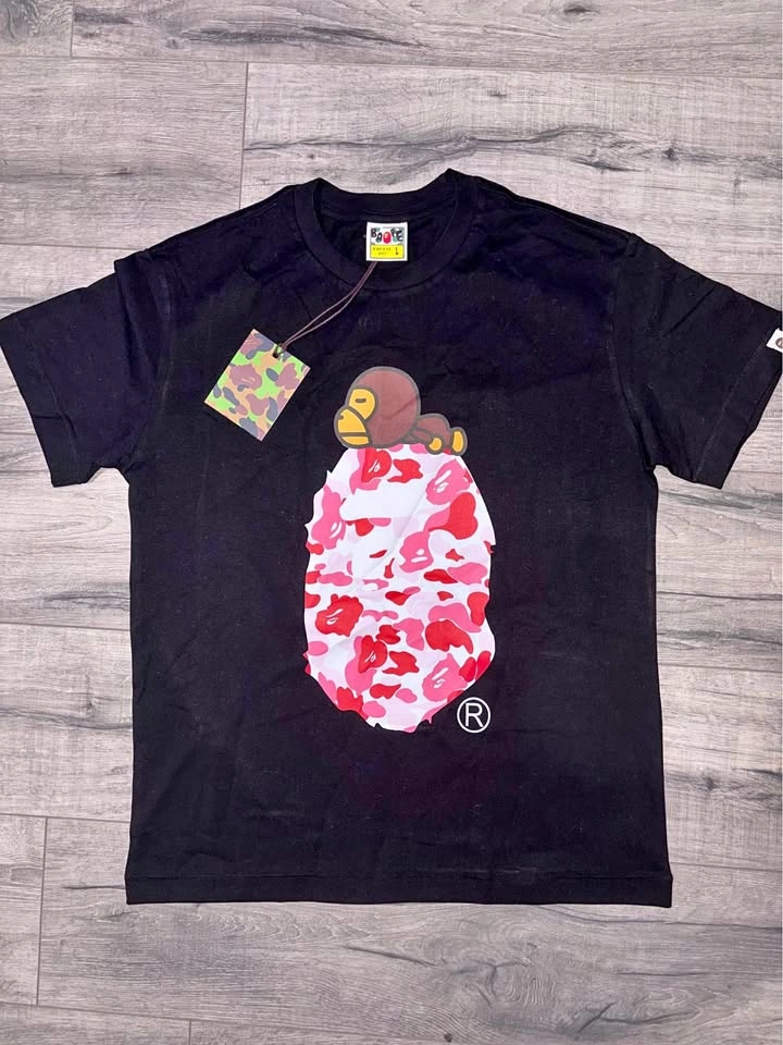 A Bathing Ape BAPE pink and black colorway