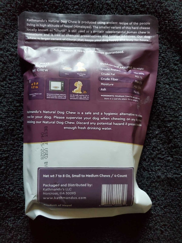 Kathmandu's Natural Himalayan Yak Cheese Dog Chew - photo 2