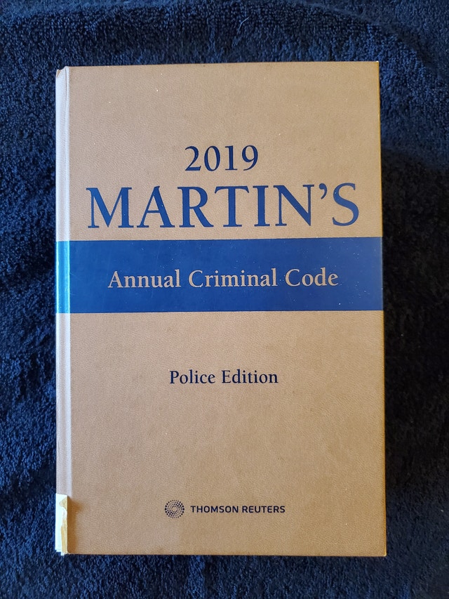 Martin's Annual Criminal Code, 2019 Police Edition Hardcover