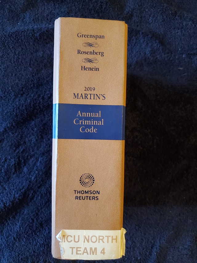 Martin's Annual Criminal Code, 2019 Police Edition Hardcover - photo 2