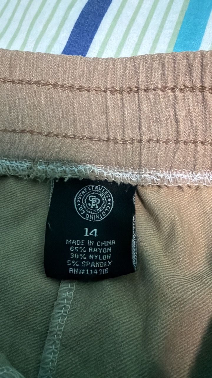 Beige unisex skinny jogger pants stretchy - photo 2