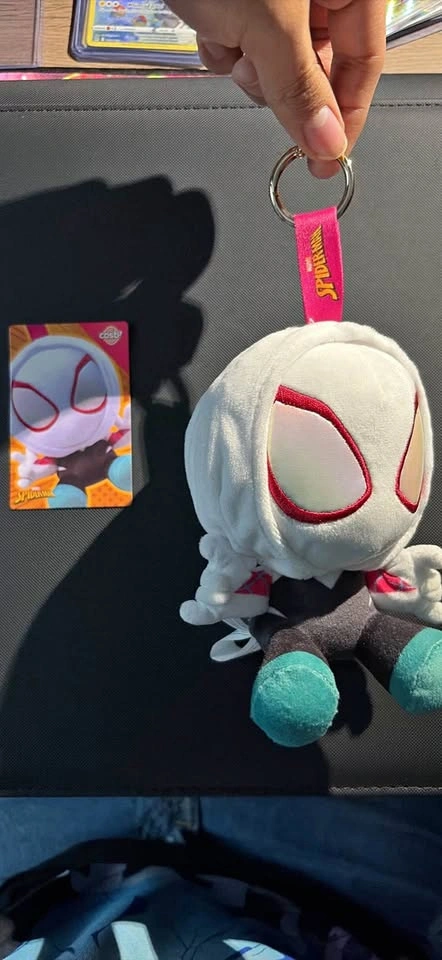 Spider Man Plush Keychain Ghost Spider