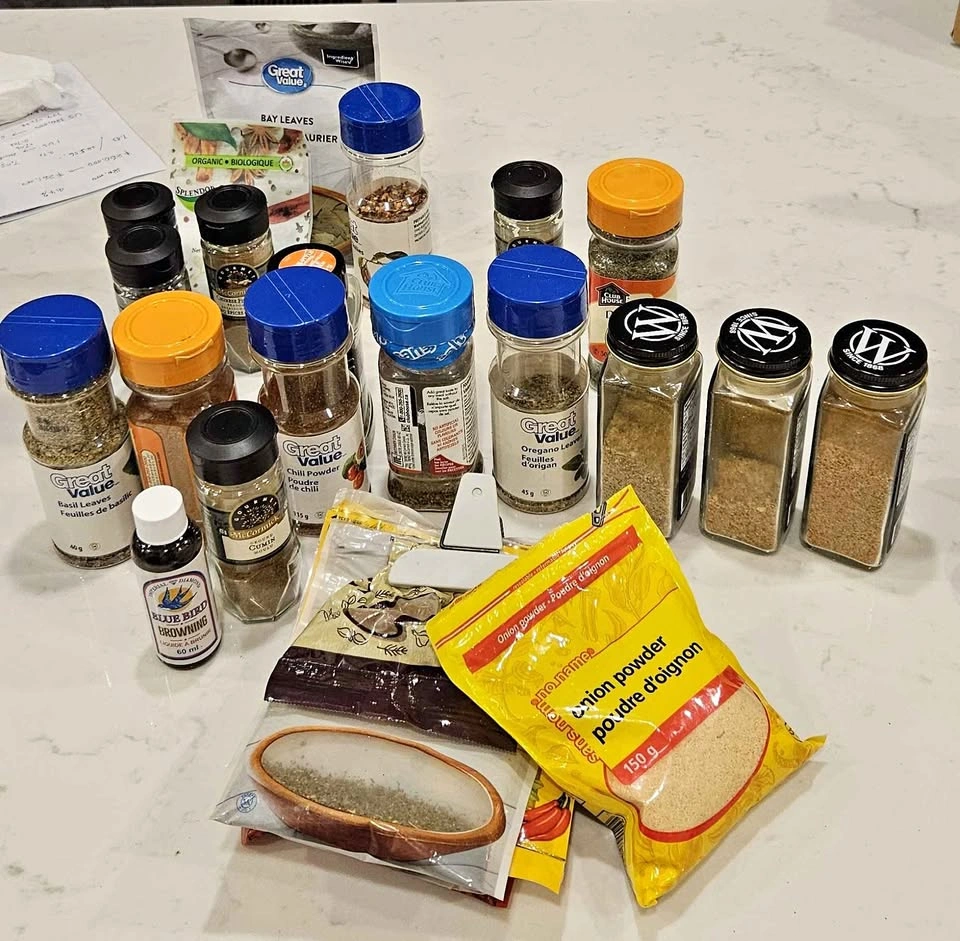 Assorted seasonings