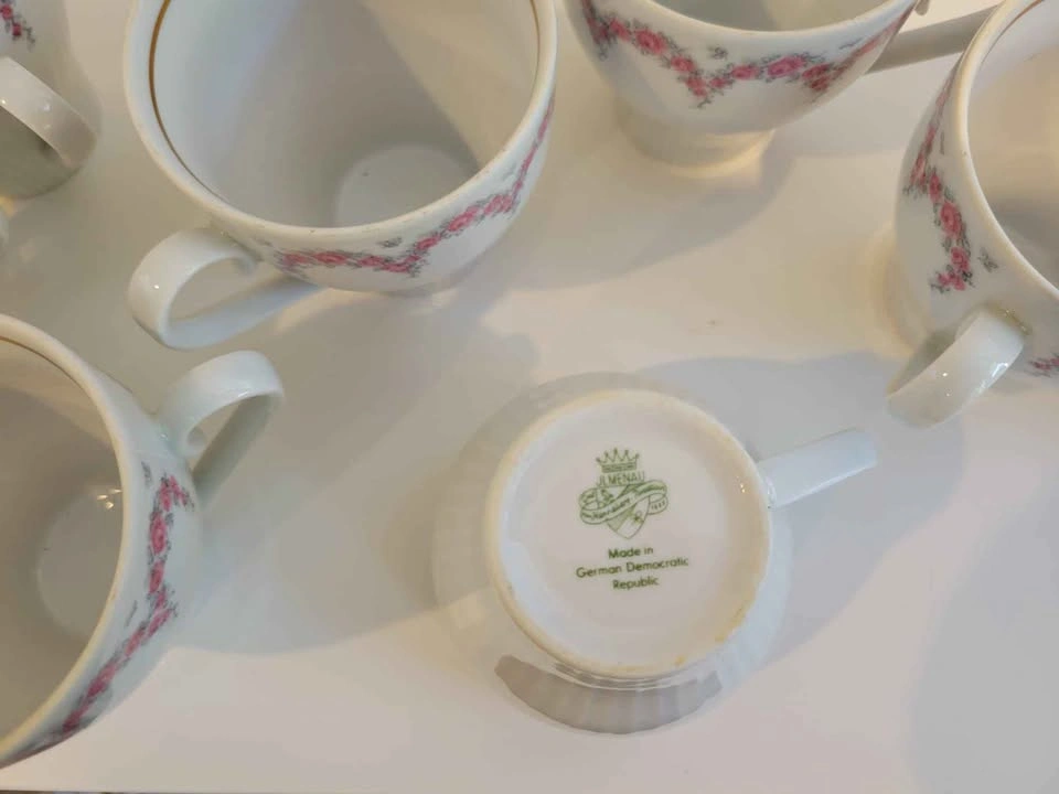 Set of 30 Graf Von Henneberg JLMENAU Tea Set - GDR - photo 5