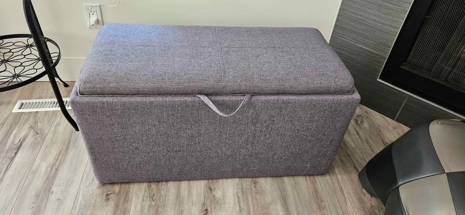 Coffee table/ ottoman + stools - set of 3 - photo 2