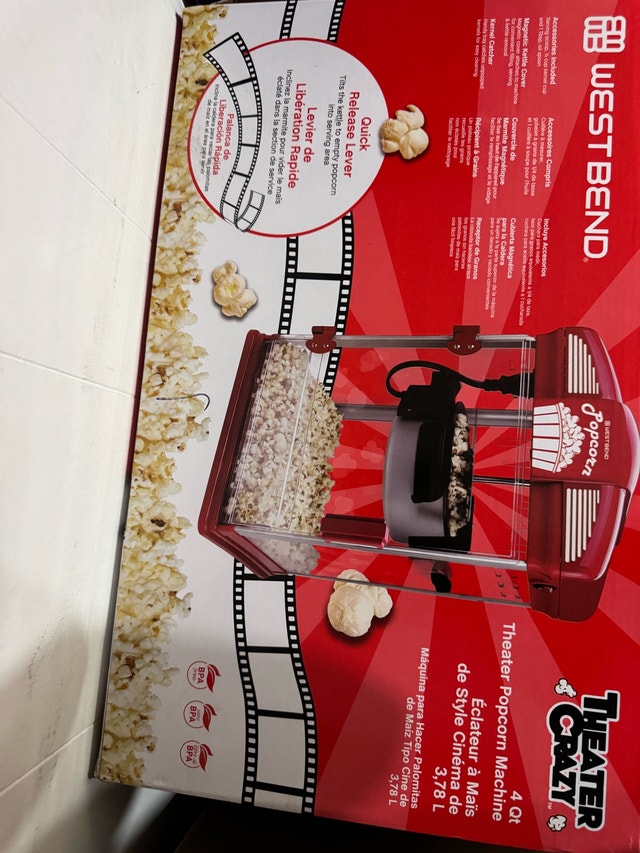 West Bend Theater Crazy Popcorn Machine