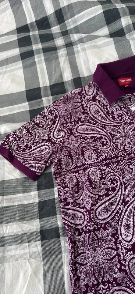 M Supreme Purple Paisley Polo T (NO TRADES) - photo 2
